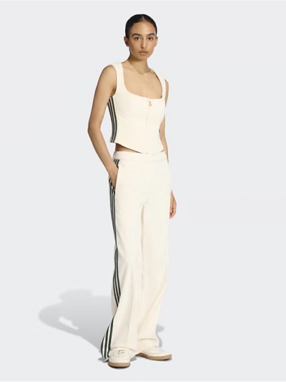 Adidas Originals Velvet Trousers - Chalk White (NWT, Size 36 / US 4)